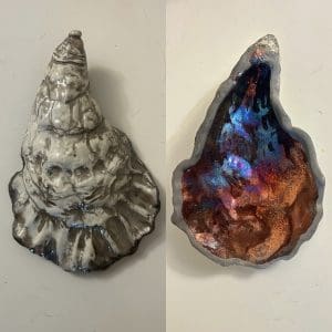 Raku Fired Clay Oysters